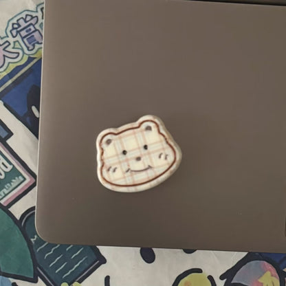 棕色小熊髮夾