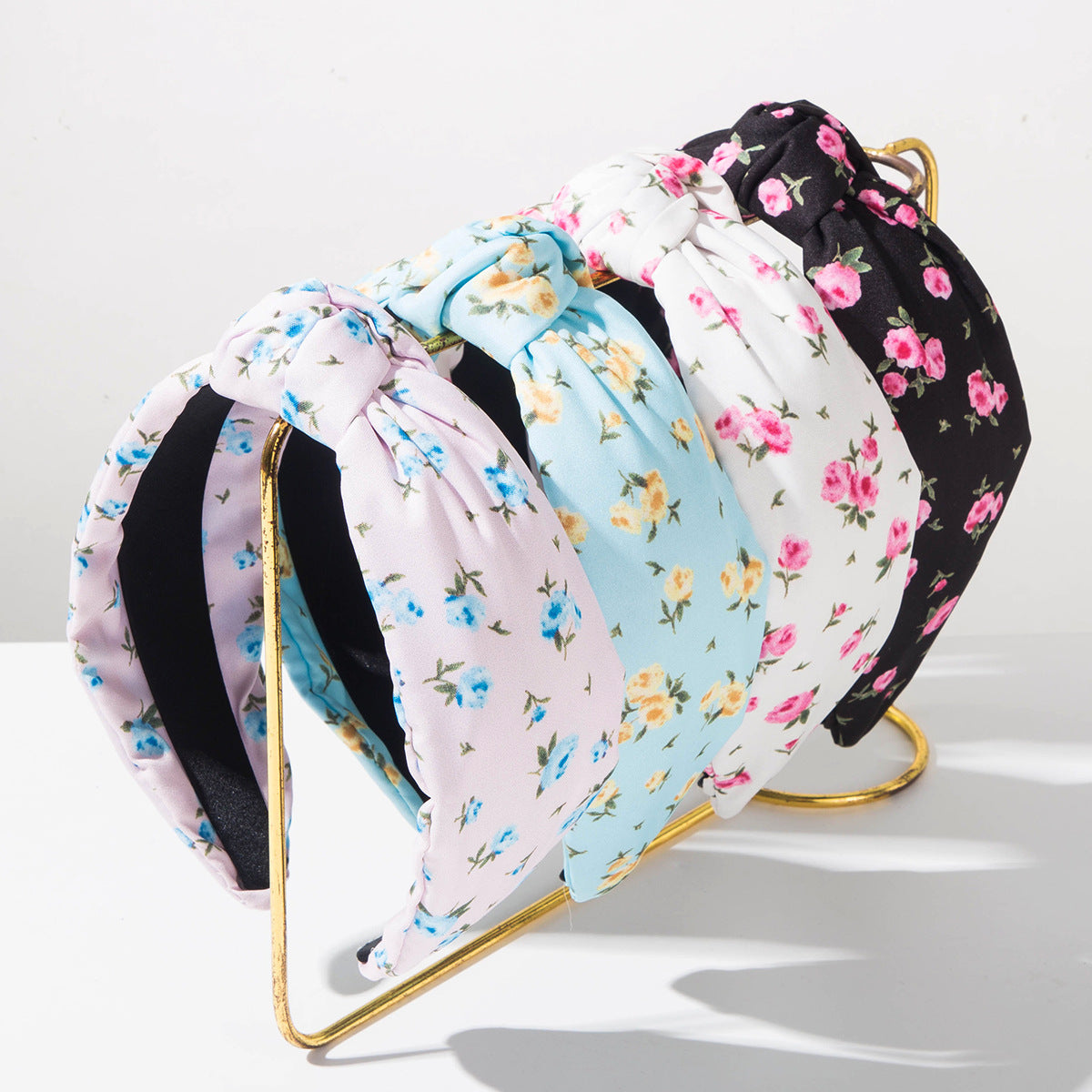 碎花扭結髮箍－商品主圖｜https://igowo.tw/