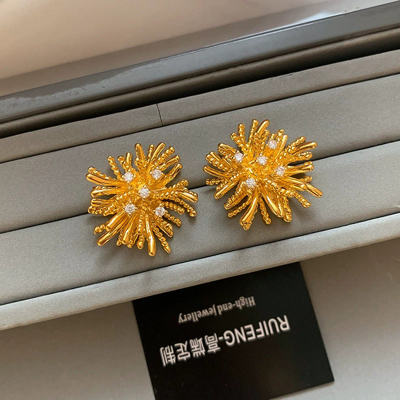 誇張簡約耳釘