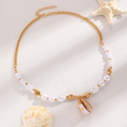 海星貝殼精雕項鍊－細節特寫7｜https://igowo.tw/