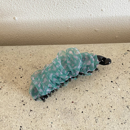 網紗格紋波點髮夾