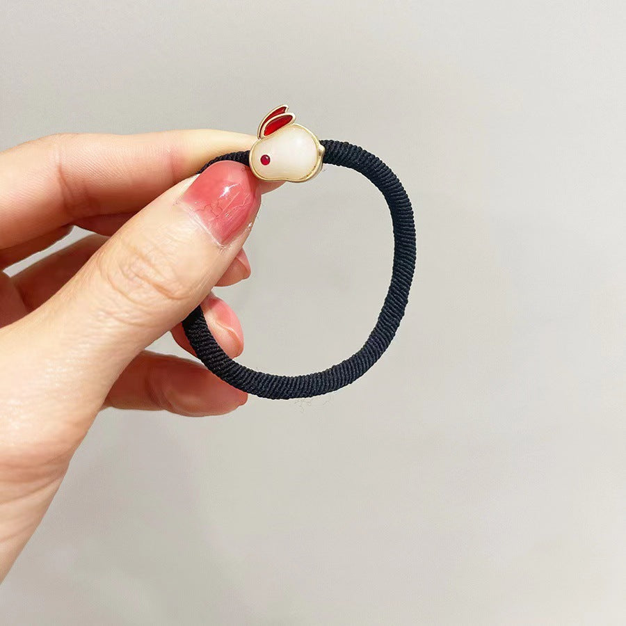 紅色兔子髮圈