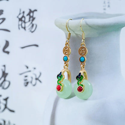 串珠竹節花朵流蘇耳環－細節特寫61｜https://igowo.tw/
