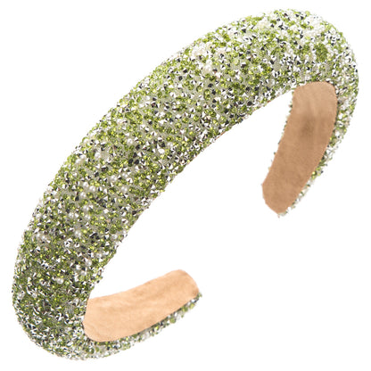 珍珠鋯石髮箍－玫紅色款細節8｜https://igowo.tw/