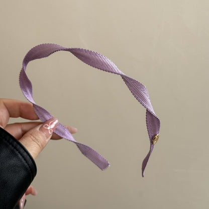 布面扭紋簡約髮箍－細節特寫6｜https://igowo.tw/
