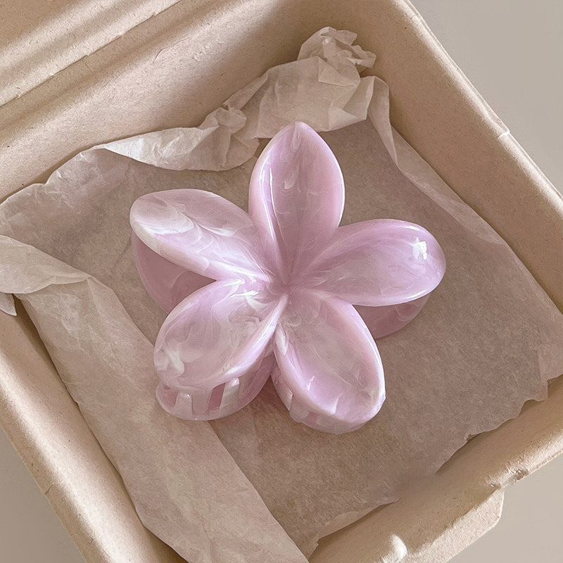 粉色壓克力髮夾