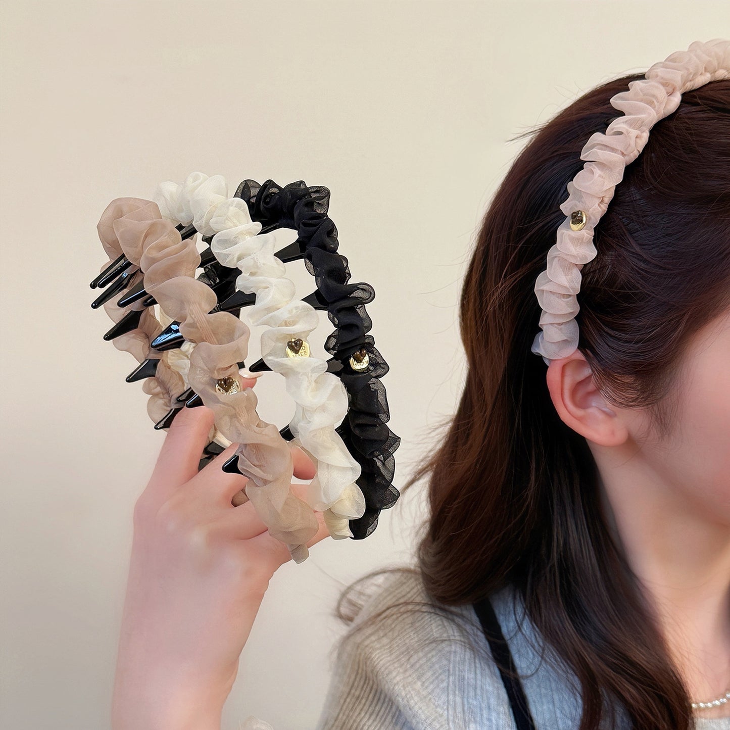 纏繞簡約髮箍－商品主圖｜https://igowo.tw/