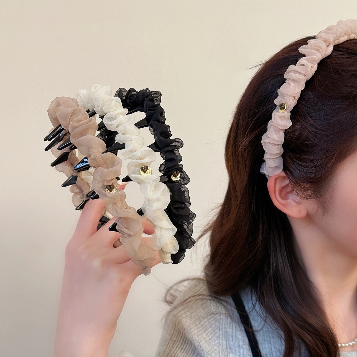 纏繞簡約髮箍－商品主圖｜https://igowo.tw/