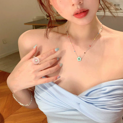 鋯石鈦鋼水滴墜飾項鍊－細節特寫78｜https://igowo.tw/