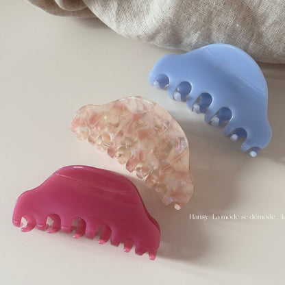 醋酸板材扇形鯊魚夾－商品主圖｜https://igowo.tw/