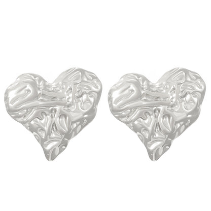 不鏽鋼愛心水滴耳釘－細節特寫51｜https://igowo.tw/
