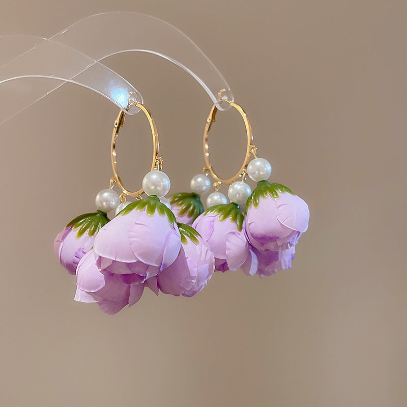 花朵流蘇耳環－細節特寫42｜https://igowo.tw/