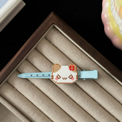 藍色貓咪髮夾