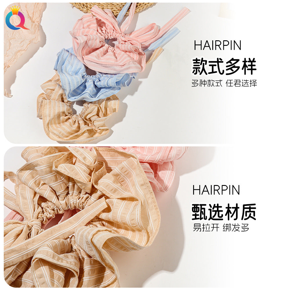 彈力繩大腸圈簡約髮圈－第二視角實拍｜https://igowo.tw/