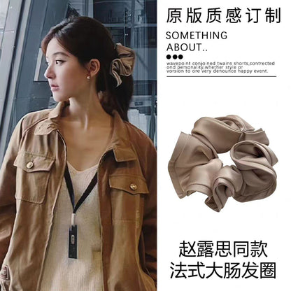 大腸圈簡約髮圈－黑色款實拍｜https://igowo.tw/