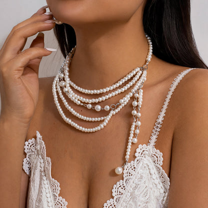 珍珠流蘇項鍊－商品主圖｜https://igowo.tw/
