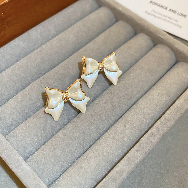 真金電鍍銀針超仙珍珠花朵耳釘時尚氣質耳環輕奢高級感耳飾批發女