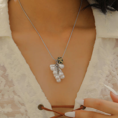 棕色虎眼石復古項鍊－細節特寫6｜https://igowo.tw/