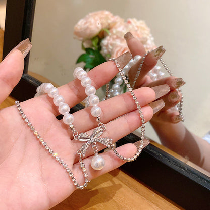 精致微鑲閃鋯高級感鈦鋼項鏈
