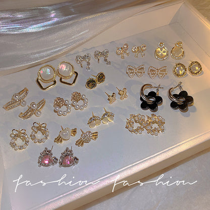S925珍珠復古耳環－仙美花朵耳釘款細節｜https://igowo.tw/