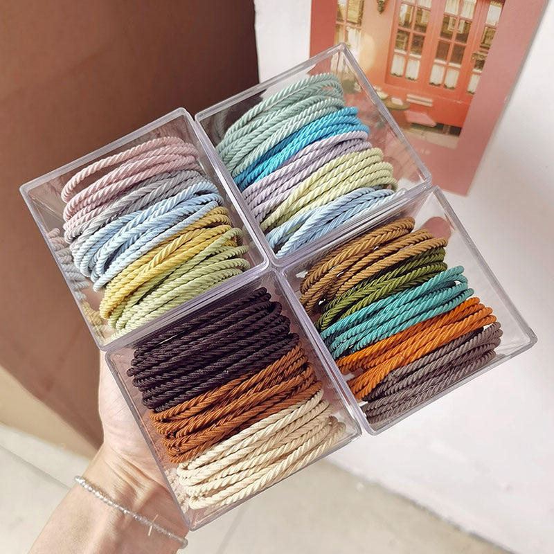 彈力繩簡約髮圈－商品主圖｜https://igowo.tw/
