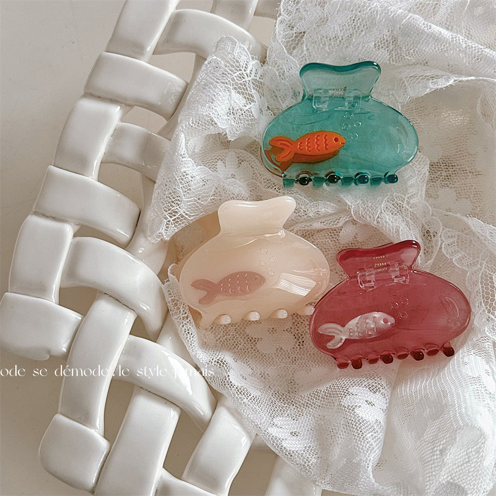 透明魚尾卡通鯊魚夾－商品主圖｜https://igowo.tw/