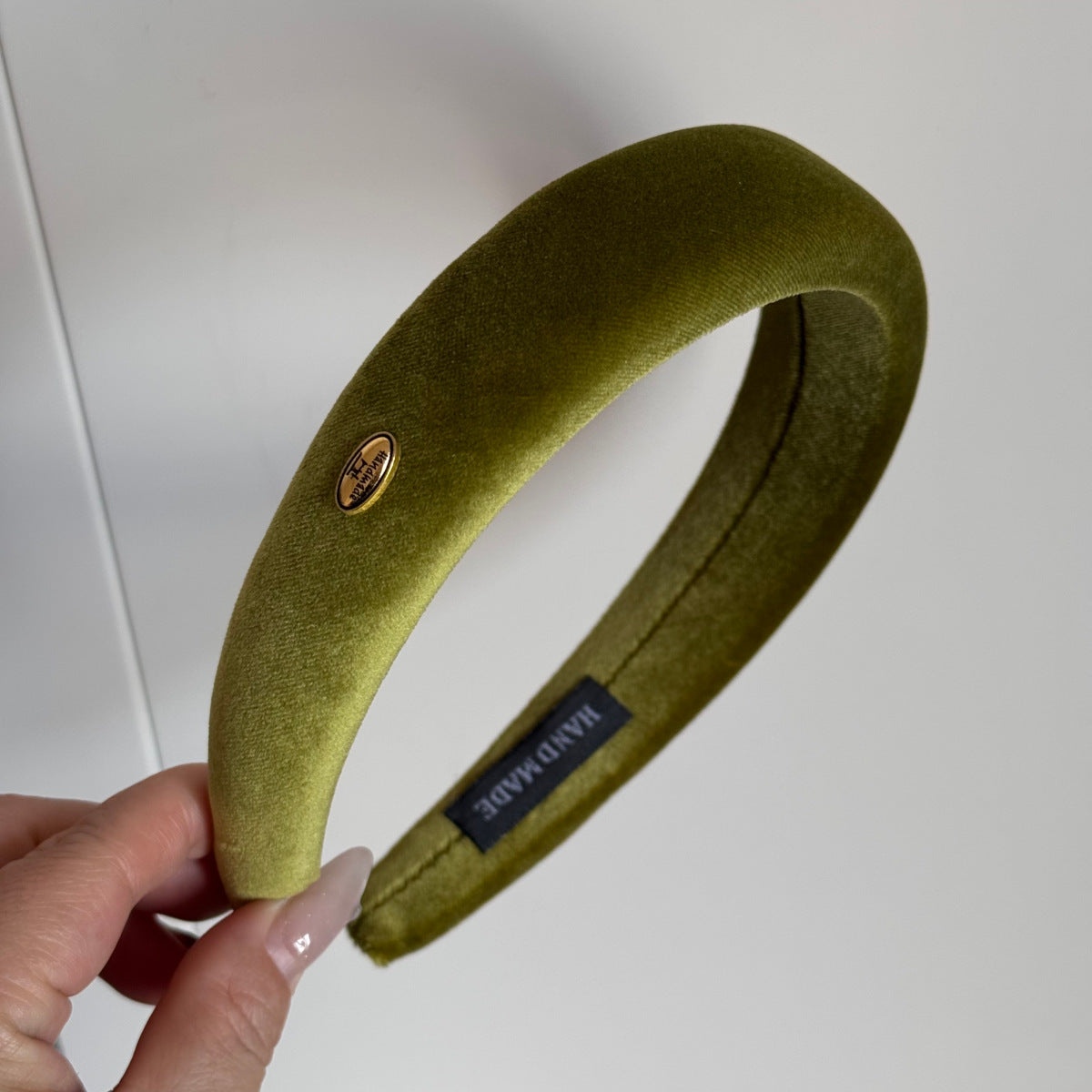 絨面寬版復古髮箍
