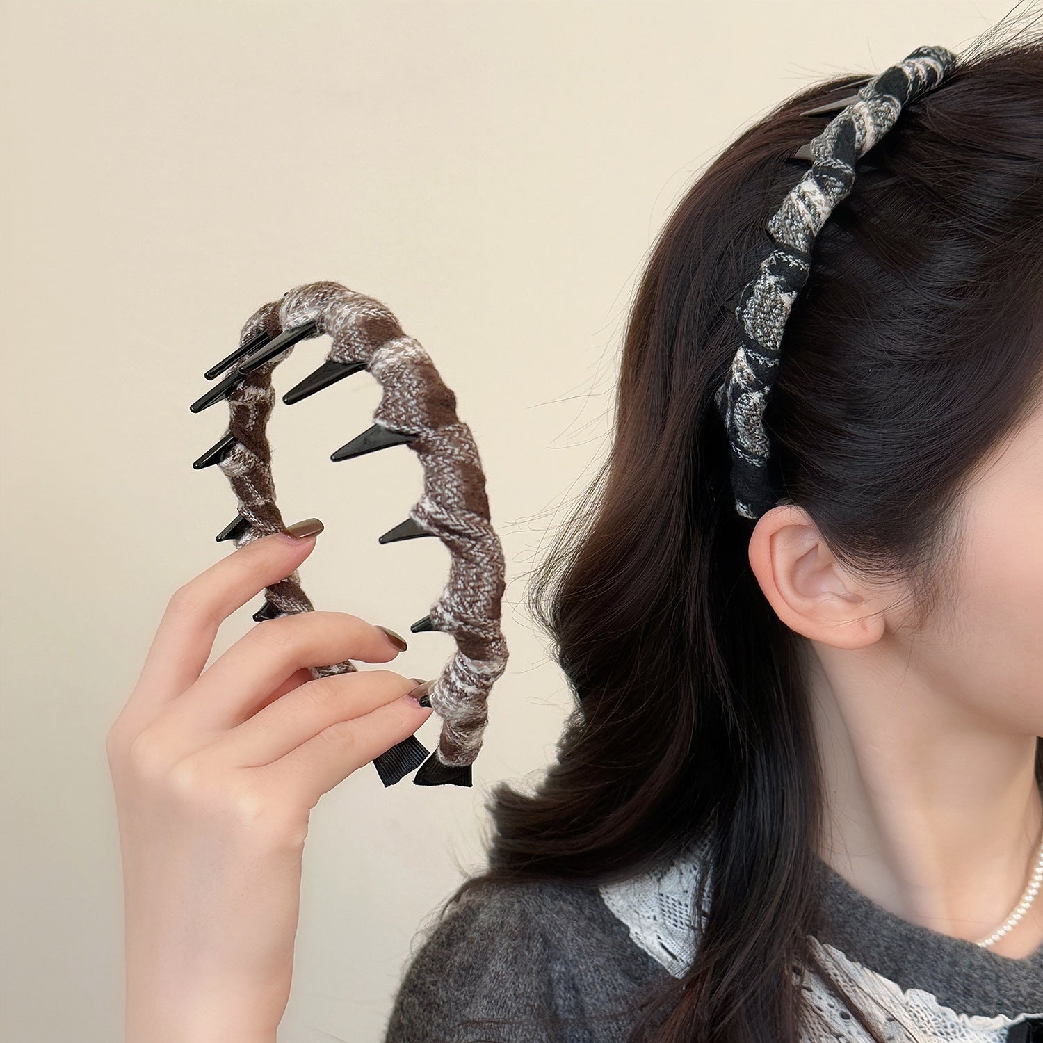 纏繞簡約髮箍－商品主圖｜https://igowo.tw/