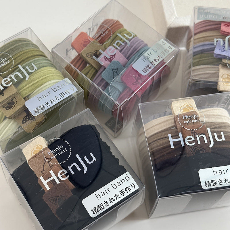 彈力繩簡約髮圈－細節特寫1｜https://igowo.tw/