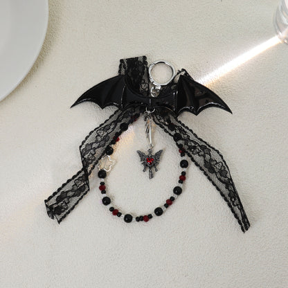 蕾絲蝴蝶結鑰匙吊飾－細節特寫40｜https://igowo.tw/