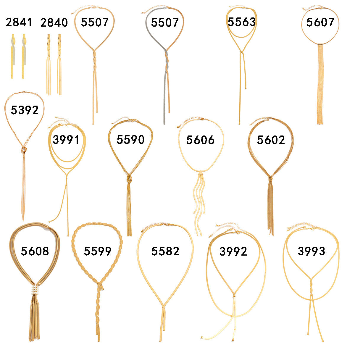 金屬蛇骨鏈條編織項鍊－細節特寫2｜https://igowo.tw/