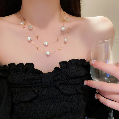 金色月亮愛心墜飾項鍊－細節特寫7｜https://igowo.tw/