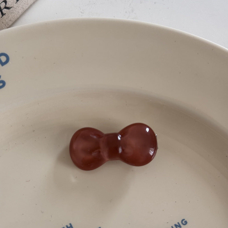 透明蝴蝶結髮圈