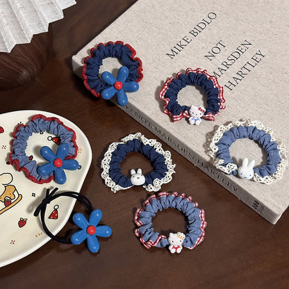 蕾絲簡約髮圈－商品主圖｜https://igowo.tw/