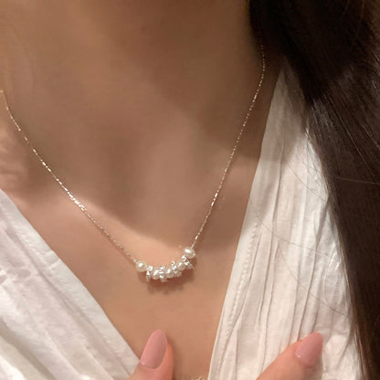 珍珠簡約項鍊－商品主圖｜https://igowo.tw/