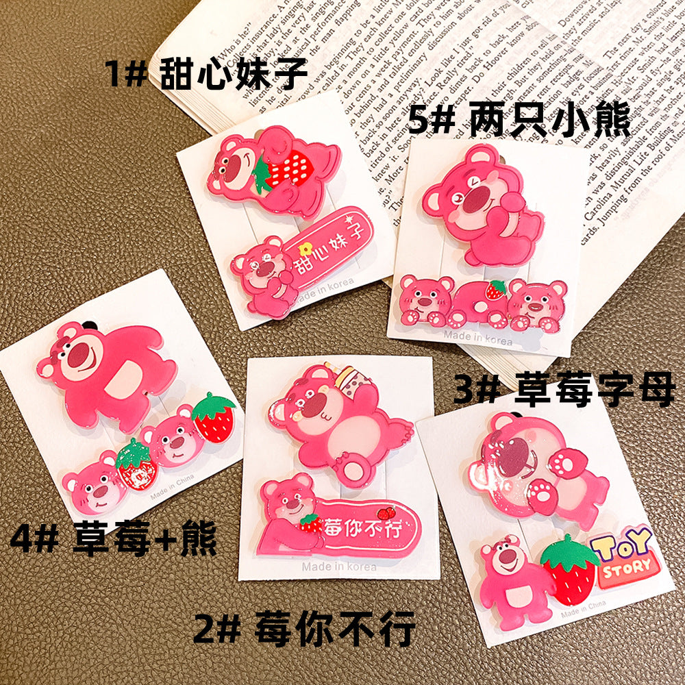 壓克力草莓髮夾