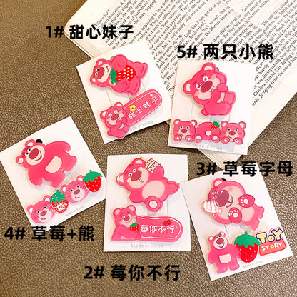 壓克力草莓髮夾