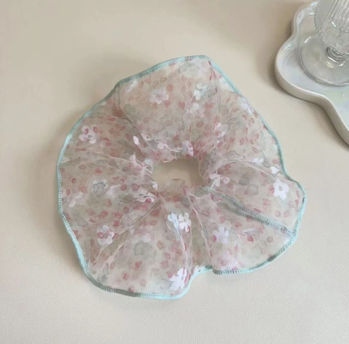 大腸圈碎花髮圈