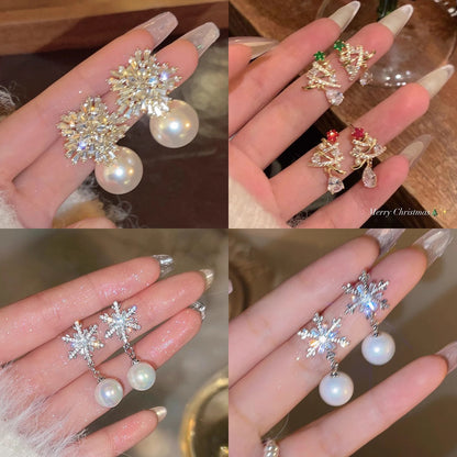 S925珍珠蝴蝶結誇張耳環－細節特寫1｜https://igowo.tw/