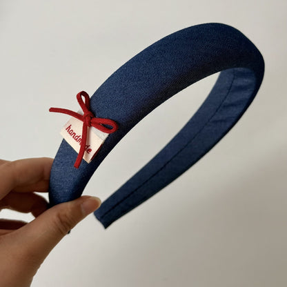 格紋蝴蝶結復古髮箍－格紋帶齒髮箍款細節｜https://igowo.tw/