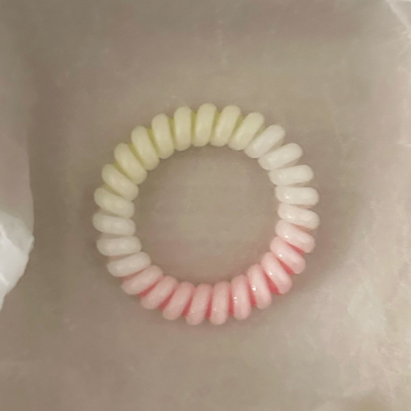 漸層粉色髮圈