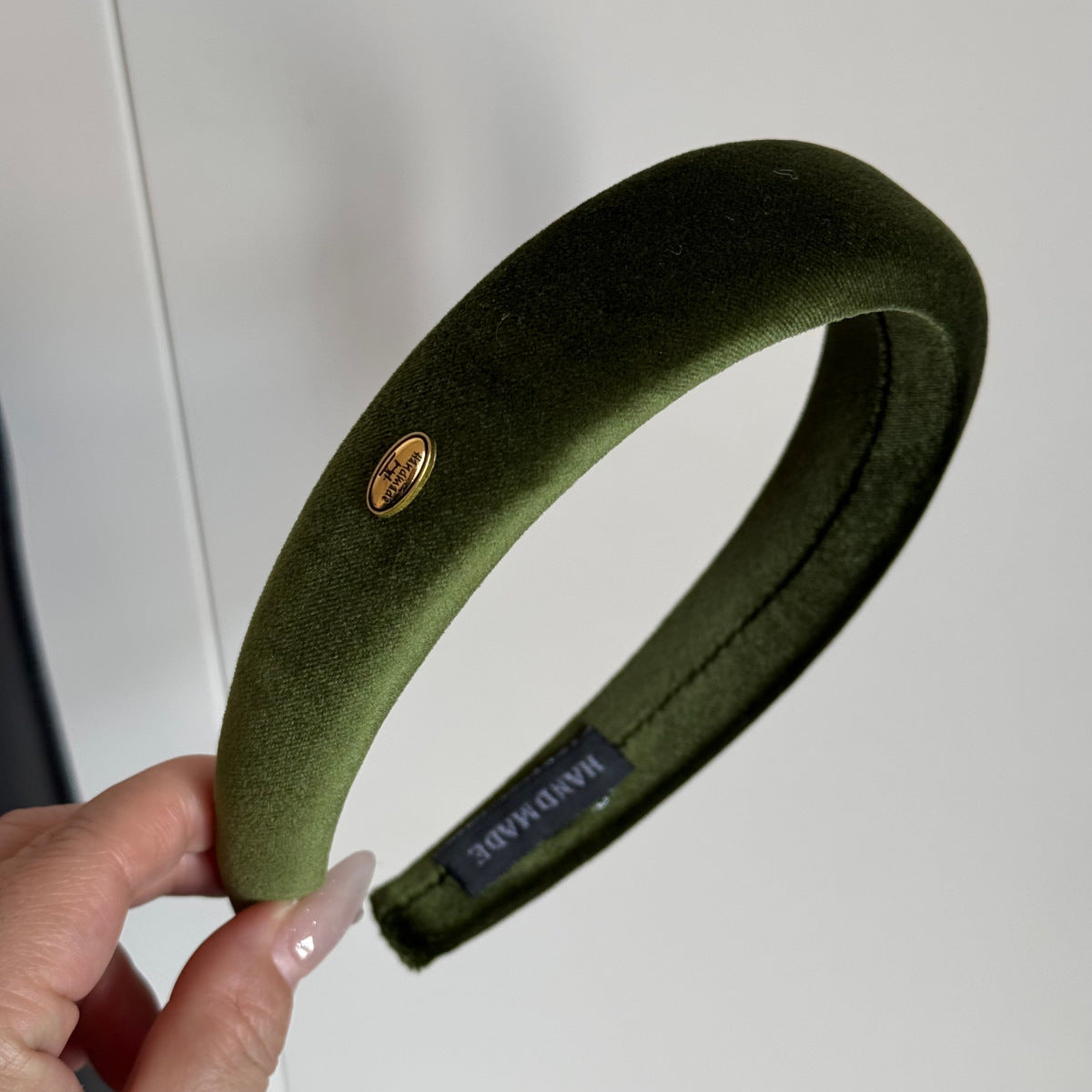 絨面寬版復古髮箍
