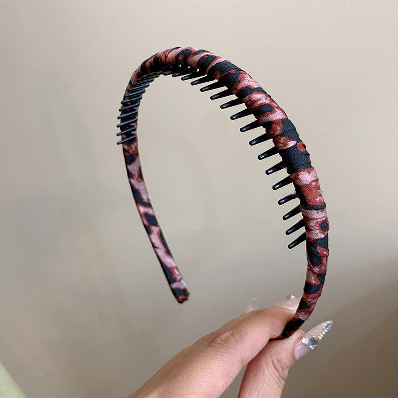 豹紋簡約髮箍