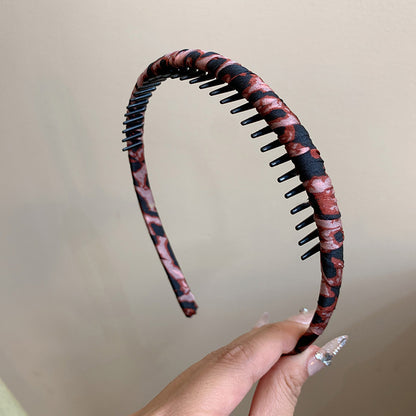 豹紋簡約髮箍