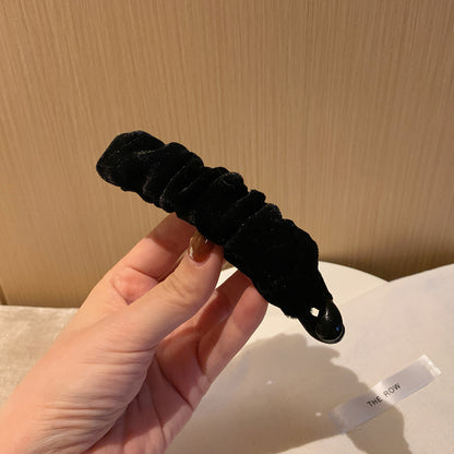 絨面簡約髮夾