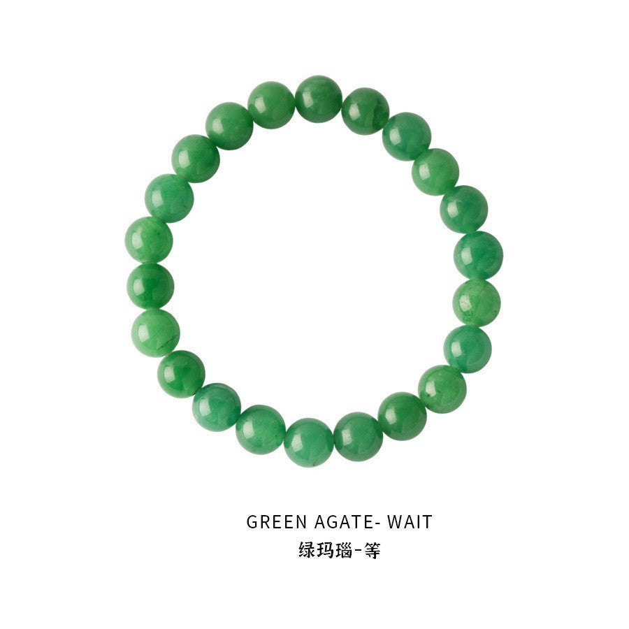 人造綠松石款串珠彈力手鏈法式時尚簡約手串高級感小清新氣質手環