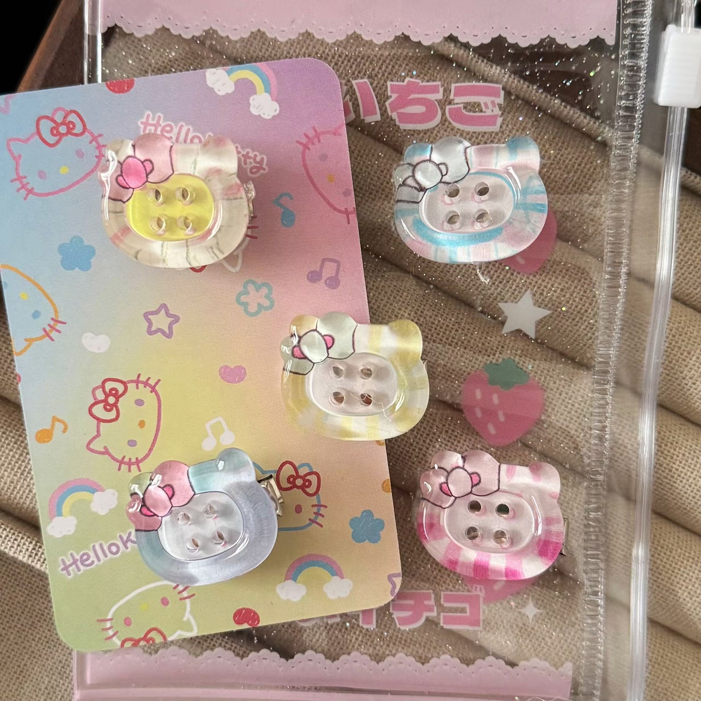 貓咪卡通髮夾－商品主圖｜https://igowo.tw/