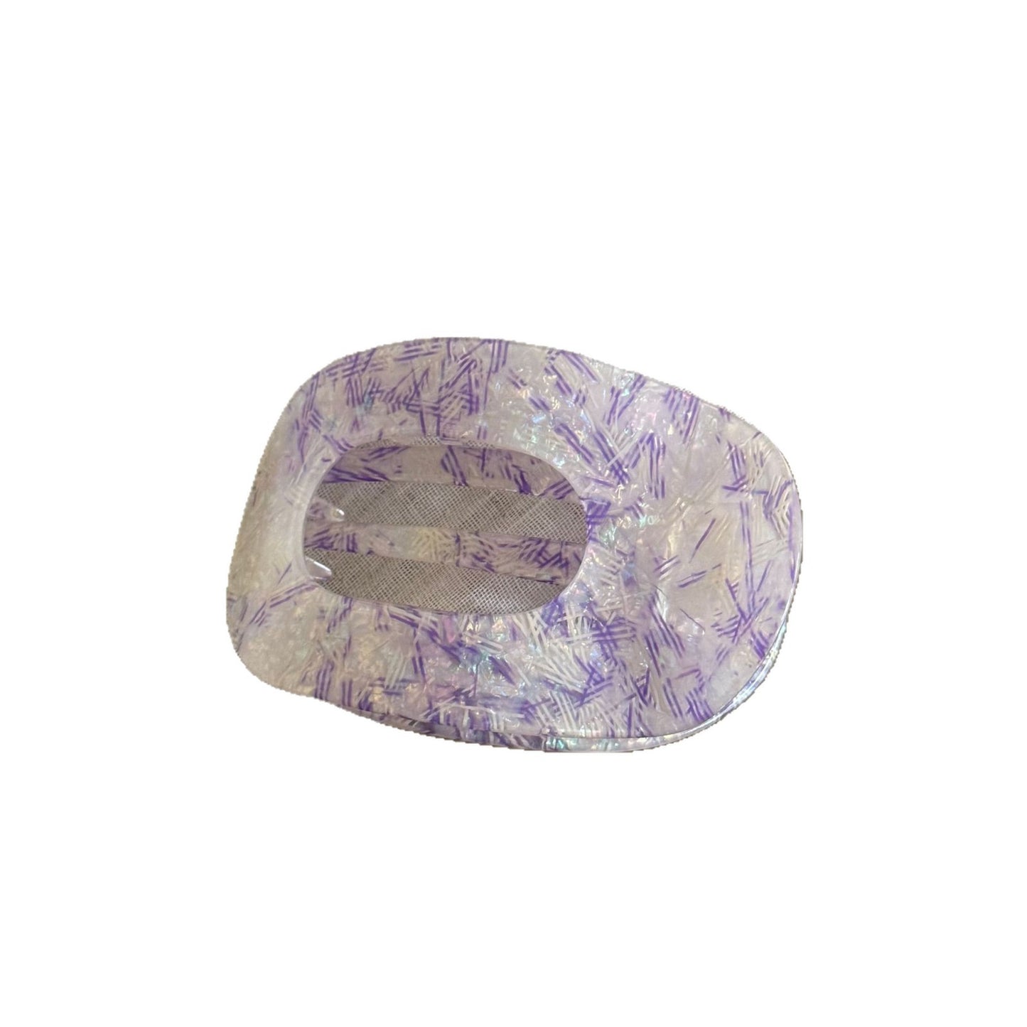 醋酸板材一字鯊魚夾－薄荷綠款細節｜https://igowo.tw/