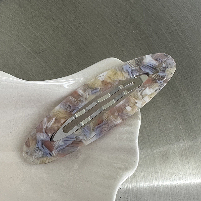 繽紛橢圓髮夾