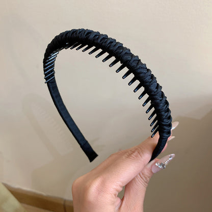 彩色簡約髮箍－粉色款細節｜https://igowo.tw/